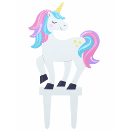 gumpaste unicorn - cake topper